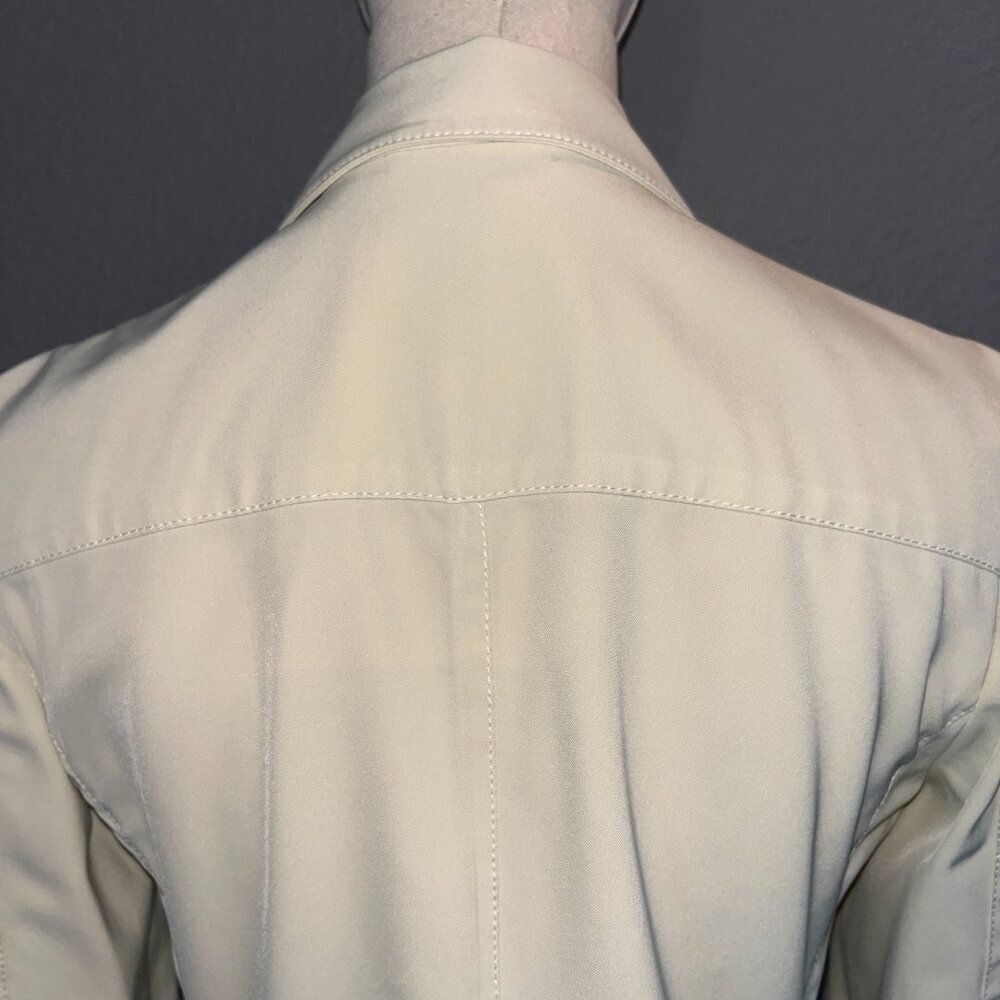 PRADA MADE IN ITALY UNILINED STRETCH SPORTY BLAZER JACKET in CREAM - EUC - IT 38 - Picture 9 of 16
